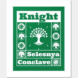 Selesnya Conclave | Knight | MTG Guild White on Green Design Posters and Art